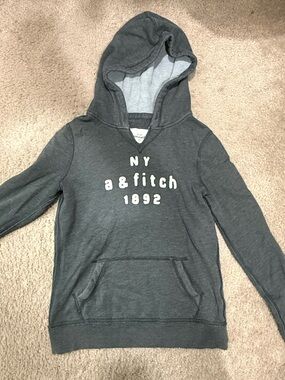 Abercrombie & Fitch Dark Gray Kids Pullover Hoodie